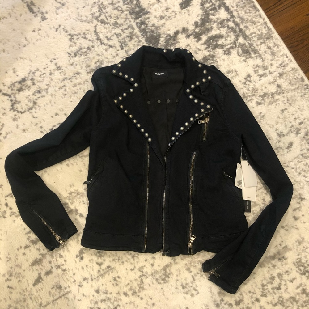 NWT Hudson Kids moto denim jacket